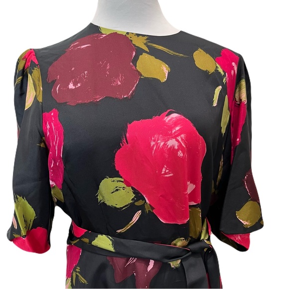 Kate Spade Just Rosy Tie-waist Dress Size 14. New With Tags. - Picture 3 of 11